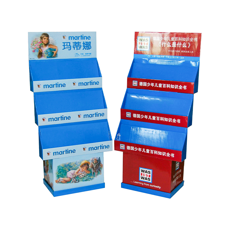 Offset printing varnished designer display rack for books & magazines 