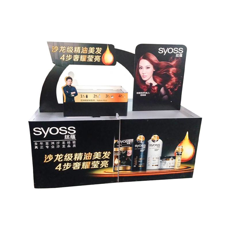 High-end special designed display shelf for hair products sales 