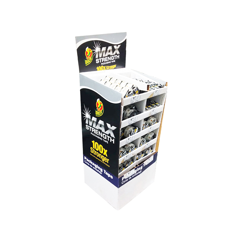 High quality offset printing cardboard display rack for stationery 