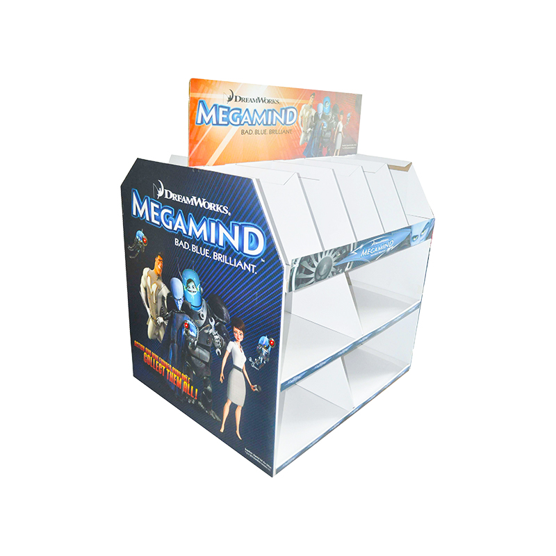 Two sided collapsable sturdy corrugated POP pallet display 